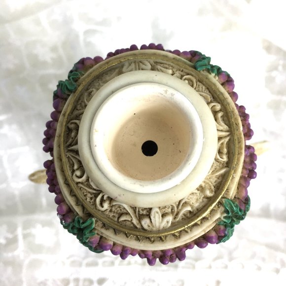 Cupids Angels Resin Romantic Candle Stick Holder Vtg - Picture 5 of 15